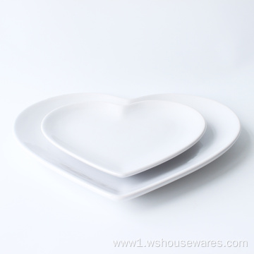 Fine stoneware 16pcs heart shape color glazed dinnerware